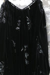 MUTEDANCE 24 Spring/Summer Velvet Embroidered Top MD-MD24SS43-HEI Black